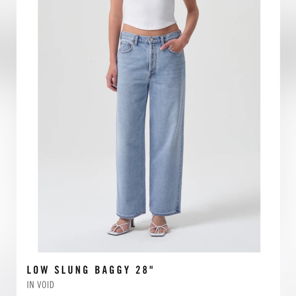 Agolde Low Slung Baggy Jeans